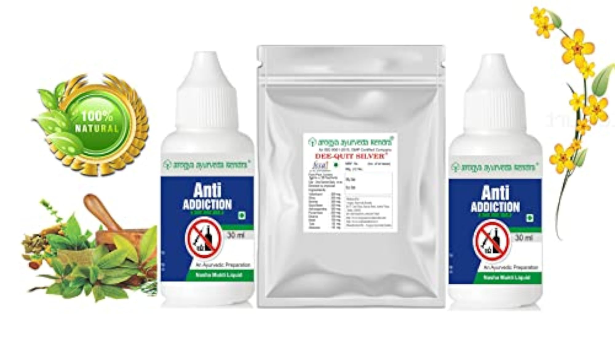 Anti Addiction Drops Liquid, Ayurvedic Detox Solution